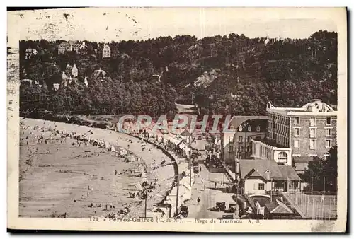 Cartes postales Perros Guirec Plage de Trestraou