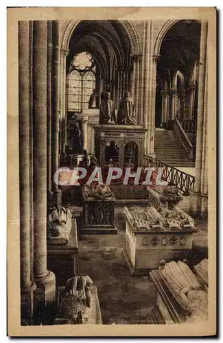 Cartes postales Abbaye de St Denis Les Tombeaux Nef de gauche