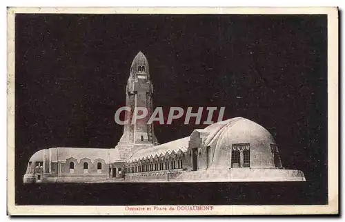 Cartes postales Ossuaire et Phare de Douaumont Militaria