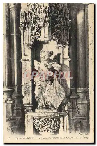 Ansichtskarte AK Eglise de Brou Figures du Retable de la Chapelle de la Vierge