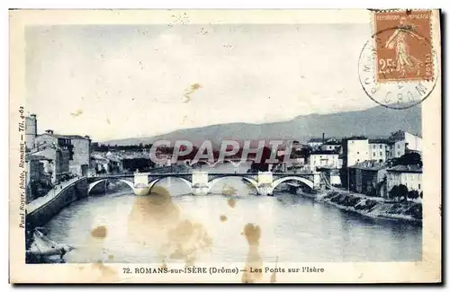 Cartes postales Romans Sur Isere Les Ponts Sur l&#39Isere