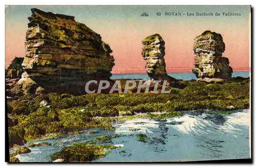 Cartes postales Royan Les Rochers de Vallieres