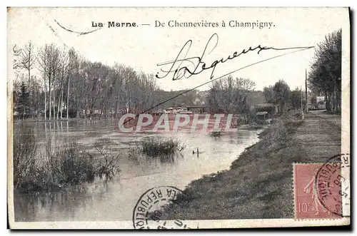 Cartes postales La Marne De Chennevieres a Champigny