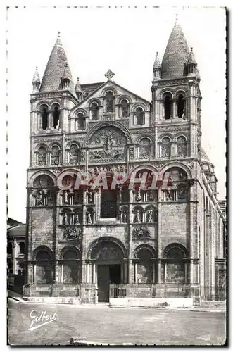 Moderne Karte Angouleme Cathedrale St Pierre Facade