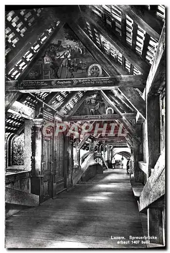 Cartes postales moderne Luzern Spreuerbrucke