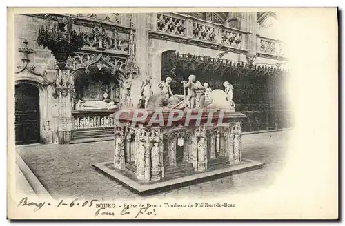 Cartes postales Bourg Eglise de Brou Tombeau de Philibert le Beau