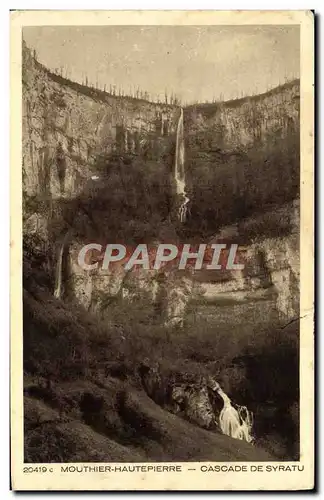 Cartes postales Mouthier Hauthepierre cascade De Syratu