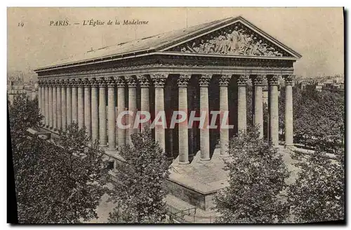 Cartes postales Paris L&#39Eglise de la Madeleine