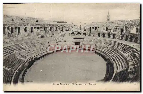 Cartes postales Nimes L&#39Interieur des Arenes