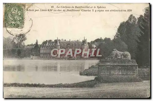 Cartes postales Le Chateau de Rambouillet et le Sphinx