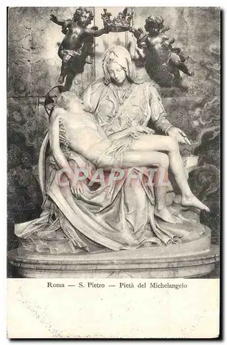 Cartes postales Roma Pietro Pieta del Michelangelo