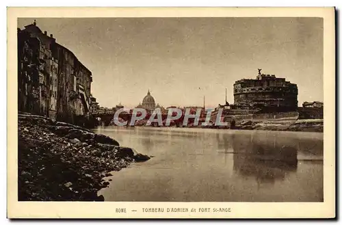 Cartes postales Roma Tombeau D'Adrien dit Fort St Ange