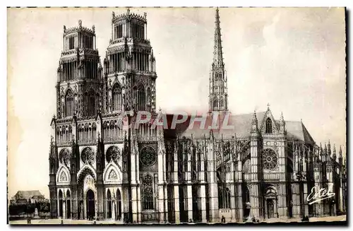 Cartes postales moderne Orleans La Cathedrale Sainte Croix Vue d&#39ensemble