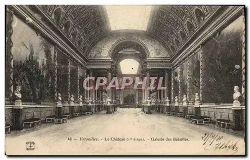 Cartes postales Versailles Le Chateau Galerie des batailles