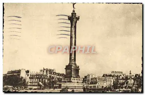Cartes postales Paris Et Ses Merveilles Place de la Bastille et Colonne de Juillet