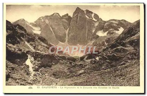 Cartes postales Cauterets La Vignemale et la Cascade des Oulettes de Gaube