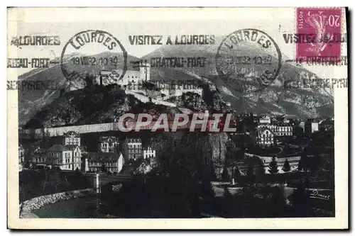 Cartes postales Lourdes Le Chateau fort