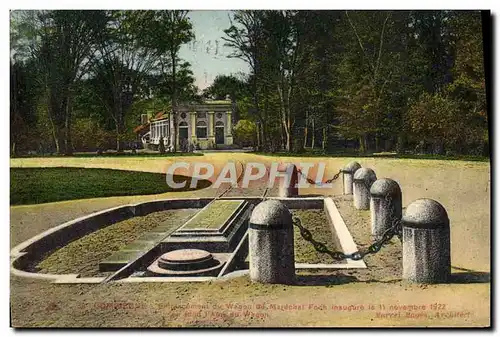 Cartes postales Compiegne Emplacement du wagon du Marechal Foch Militaria