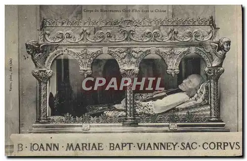 Cartes postales Ars Corps du bienheureux Cure d'Ars dans sa chasse