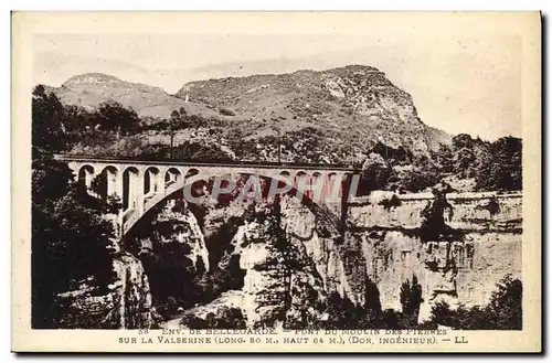 Ansichtskarte AK Ars De Bellegarde Pont Du Moulin Des Pierres sur la Valserine