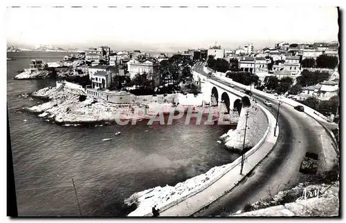 Cartes postales moderne Marseille Promenade de la Corniche Le petit Nice