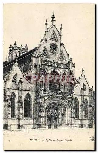 Cartes postales Eglise de Brou Eglise de Brou Facade