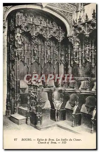 Cartes postales Eglise de Brou Eglise de Brou Les Stalles du Choeur