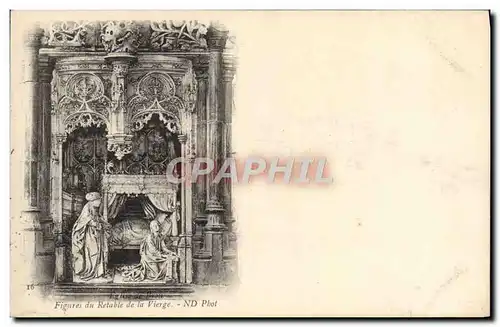 Cartes postales Eglise de Brou Figures du retable de la vierge