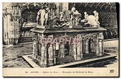 Cartes postales Bourg Eglise de Brou Mausolee de Philibert le Beau