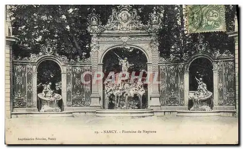 Cartes postales Nancy Fontaine de Neptune