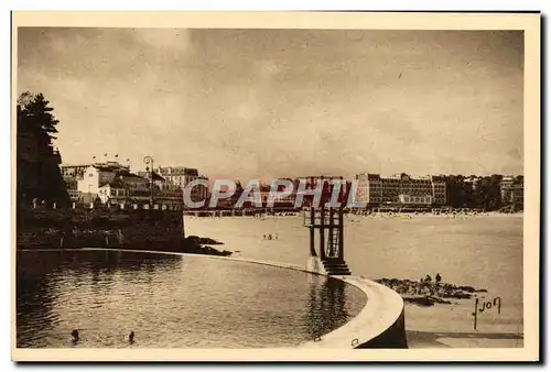 Ansichtskarte AK Dinard La piscine et la Plage