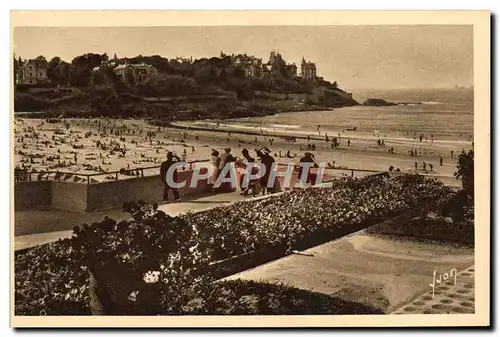 Ansichtskarte AK Dinard La Pointe de la Malouine et la Plage vues des terrasses du casino