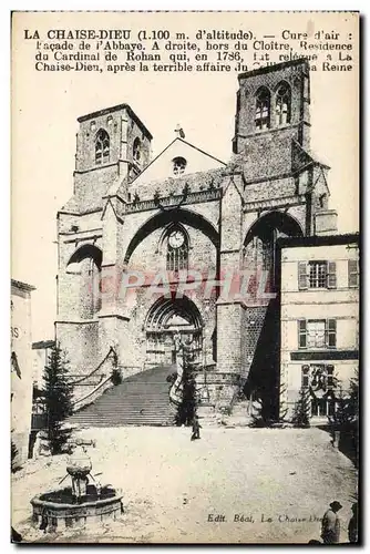 Ansichtskarte AK La Chaise Dieu Cure d&#39Air Facade de l&#39abbaye