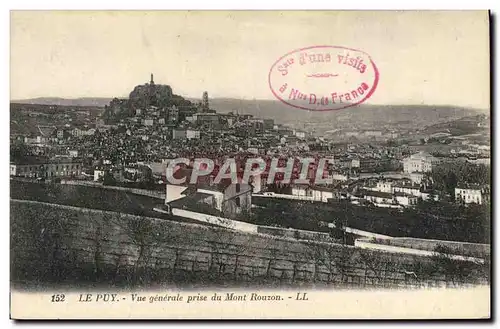 Ansichtskarte AK Le Puy Vue generale Prise du Mont Rouzon