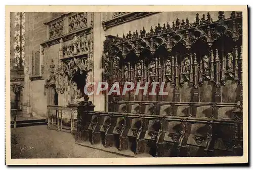 Ansichtskarte AK Bourg Eglise de Brou Les Stalles du Choeur