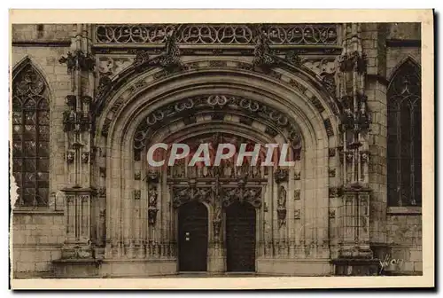 Cartes postales Bourg Eglise de Brou Le portail