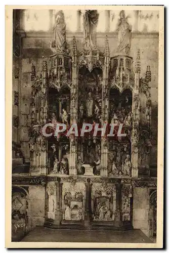 Ansichtskarte AK Bourg Eglise de Brou Retable en marbre de la chapelle de la vierge