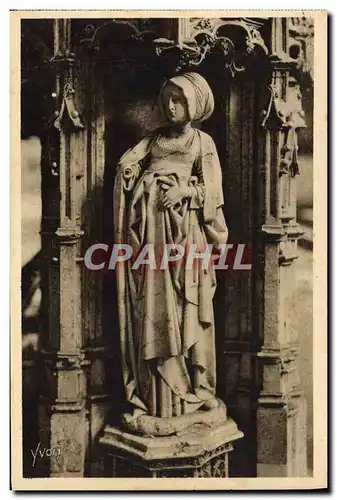 Cartes postales Bourg Eglise de Brou Statuette du tombeau de Philibert le Beau