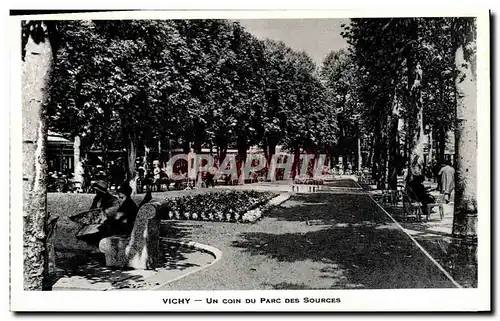 Cartes postales Vichy Un Coin Du Parc des sources