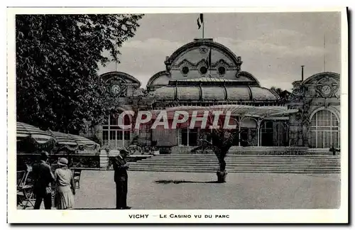 Ansichtskarte AK Vichy Le Casino Vu Du Parc