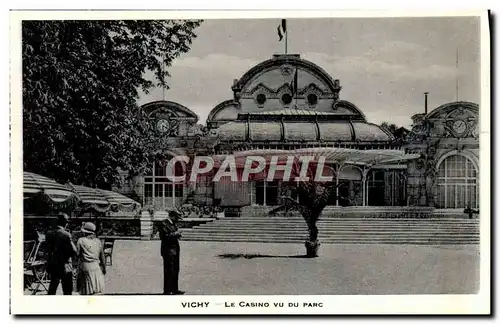 Cartes postales Vichy Le Casino Vu Du Parc