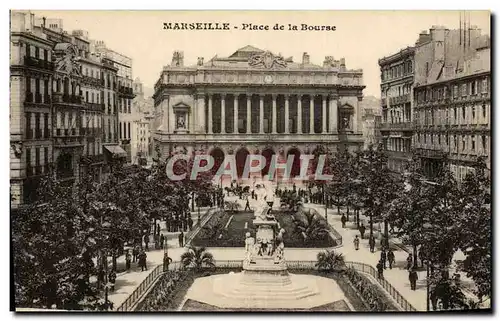 Cartes postales Marseille Place de la Bourse