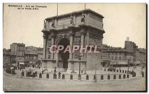 Cartes postales Marseille Arc de Triomphe de la Porte d&#39Aix