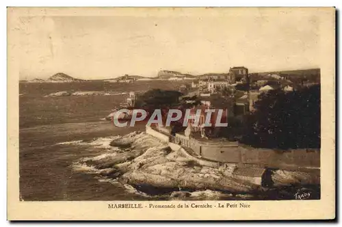 Ansichtskarte AK Marseille Promenade De la Corniche le petit Nice