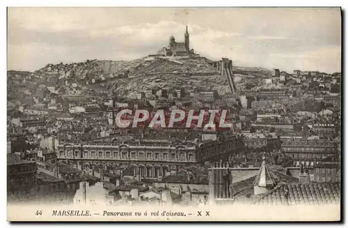 Ansichtskarte AK Marseille Panorama Vu A Vol D&#39Oiseau