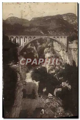 Ansichtskarte AK Bellegarde Pont Du Moulin des pierres sur la Valserine