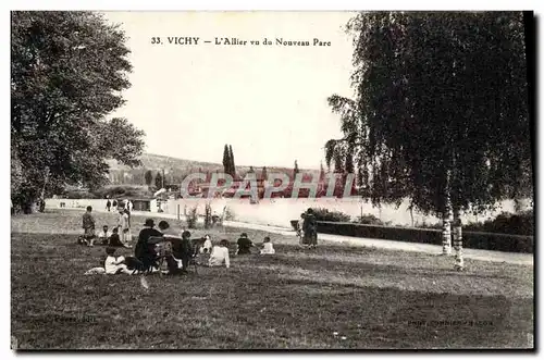 Cartes postales Vichy L'Allier Vu Du Nouveau Parc