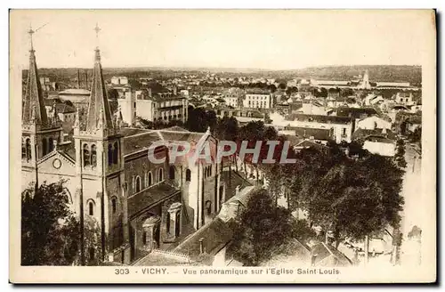 Ansichtskarte AK Vichy Vue Panoramique Sur I&#39Eglise Saint Louis