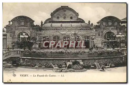 Cartes postales Vichy La Facade Du Casino