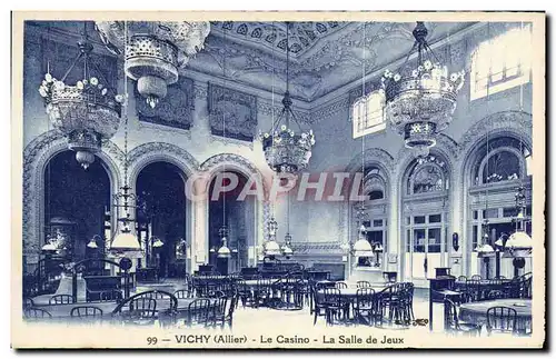 Cartes postales Vichy Le Casino La Salle De Jeux